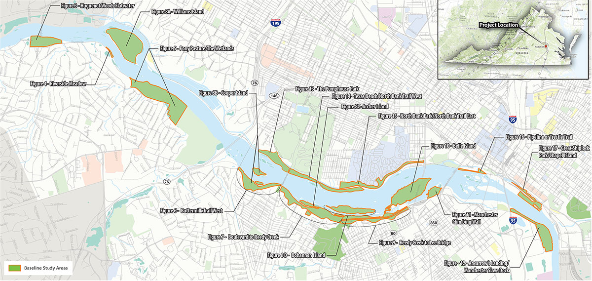 Map of study areas