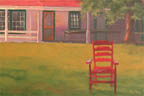 Post Office with Red Chairs