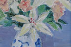 Lilies in a Painted Vase
